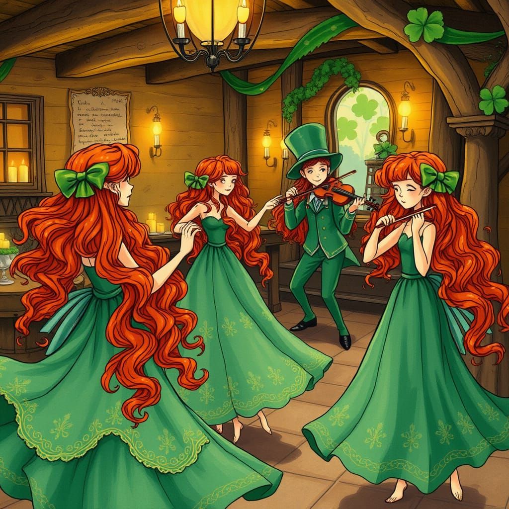 Whimsical Woodland Fairies Celebrate Saint Patrick's Day in ...