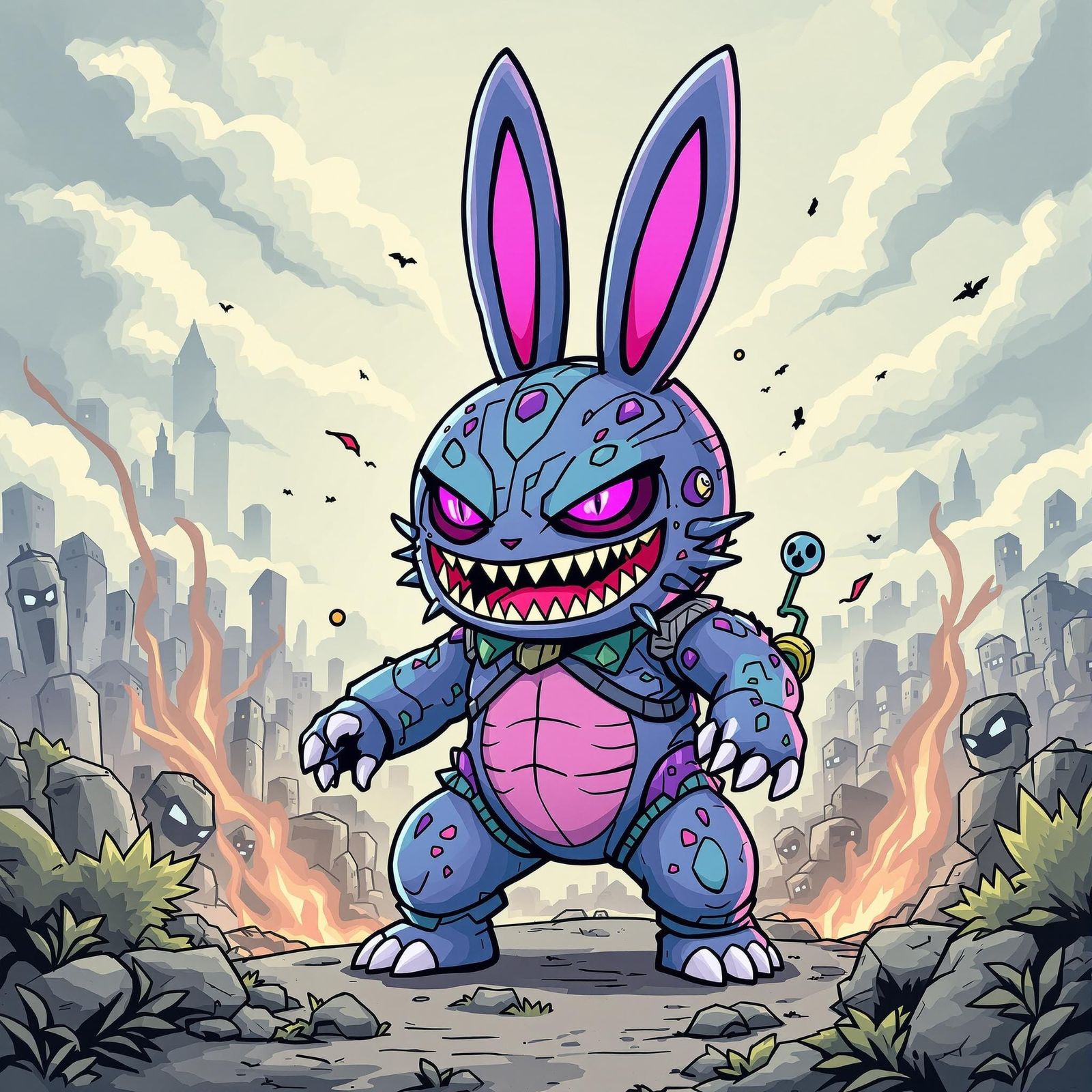 Chibi bunny kaiju