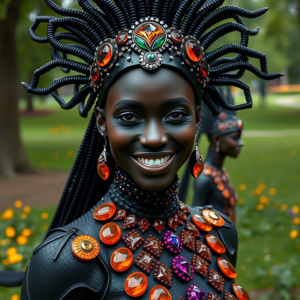 Central Park Land Art With Futuristic Fashion