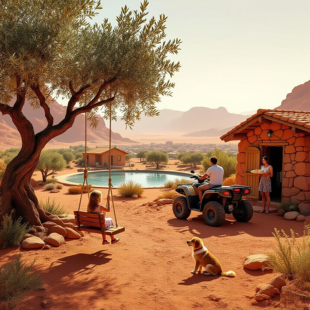 Hyperrealistic Martian Family Life: Home, Nature, and Earth ...