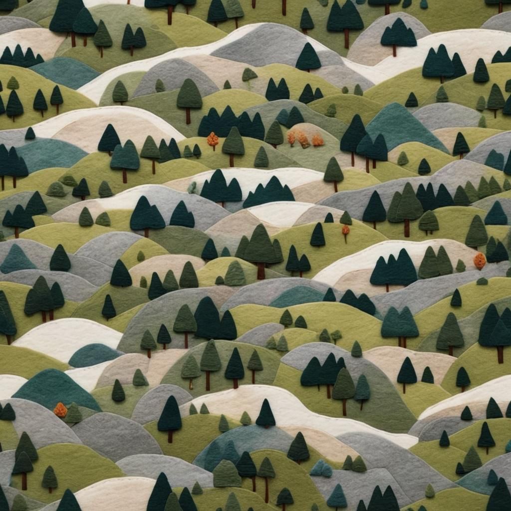 Felt Landscape Art