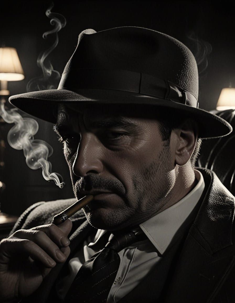 Classic Detective in a Smoke-Filled Room