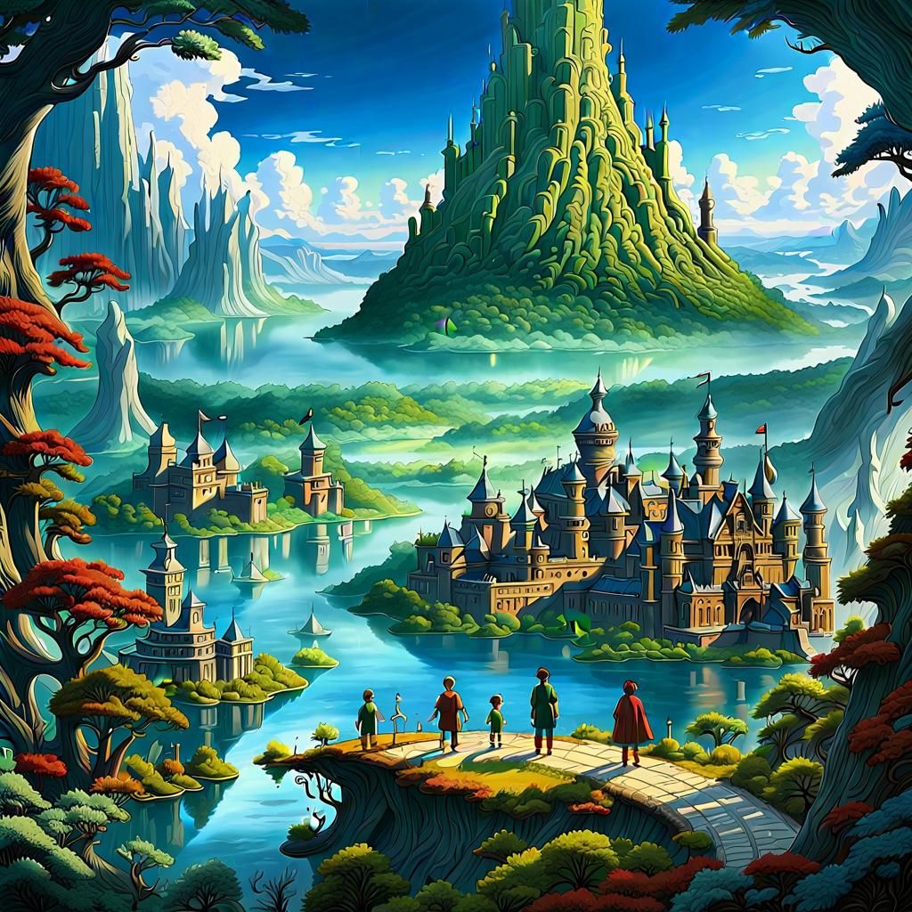 Fantasy Tree in Paradise: Digital Matte Painting