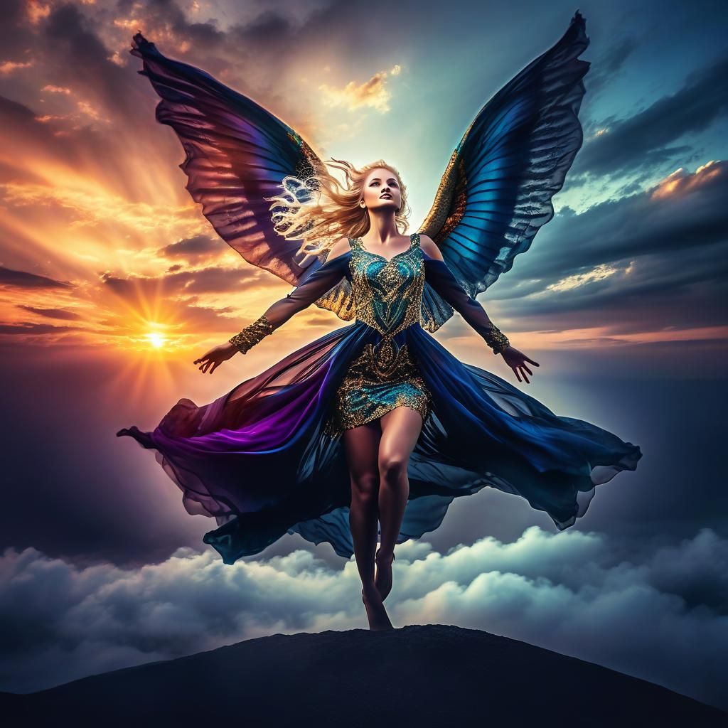 Fairy Flight at Sunset