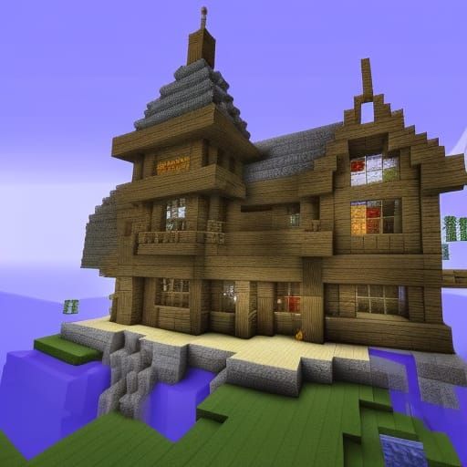 Ethereal Minecraft House in Fantasy Style