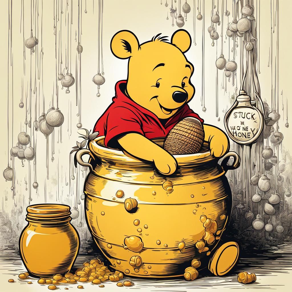 Winnie the Pooh's Honey Predicament: Cartoon Masterpiece