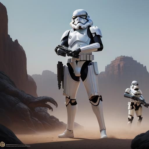 Cobra Stormtroopers: Detailed Matte Painting
