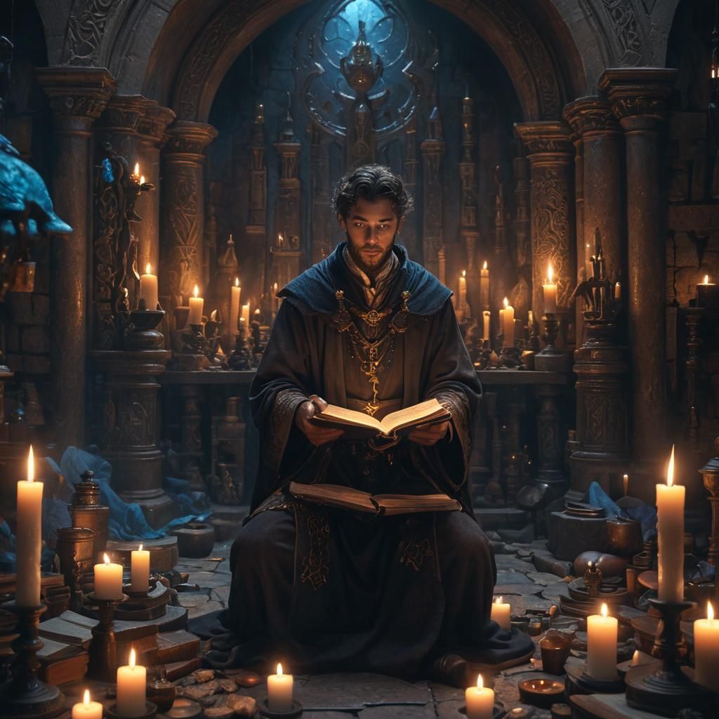 Alchemist's Spiritual Transmutation Ritual: Fantasy Concept ...