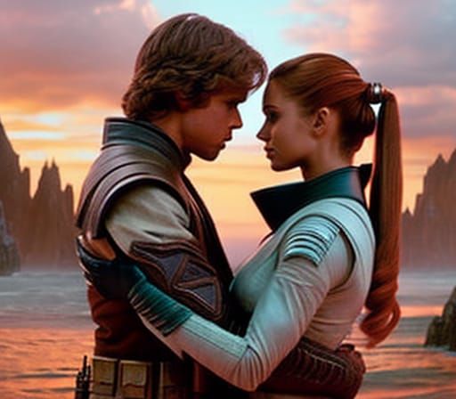 Luke Skywalker and Mara Jade: A Loving Scene