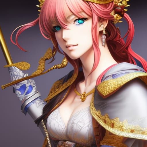 Detailed Portrait of a Fire Emblem Woman