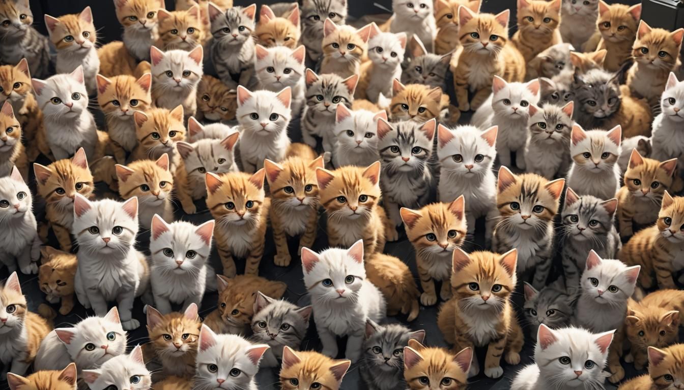 Generation X Kittens in Detailed 3D Anime Art