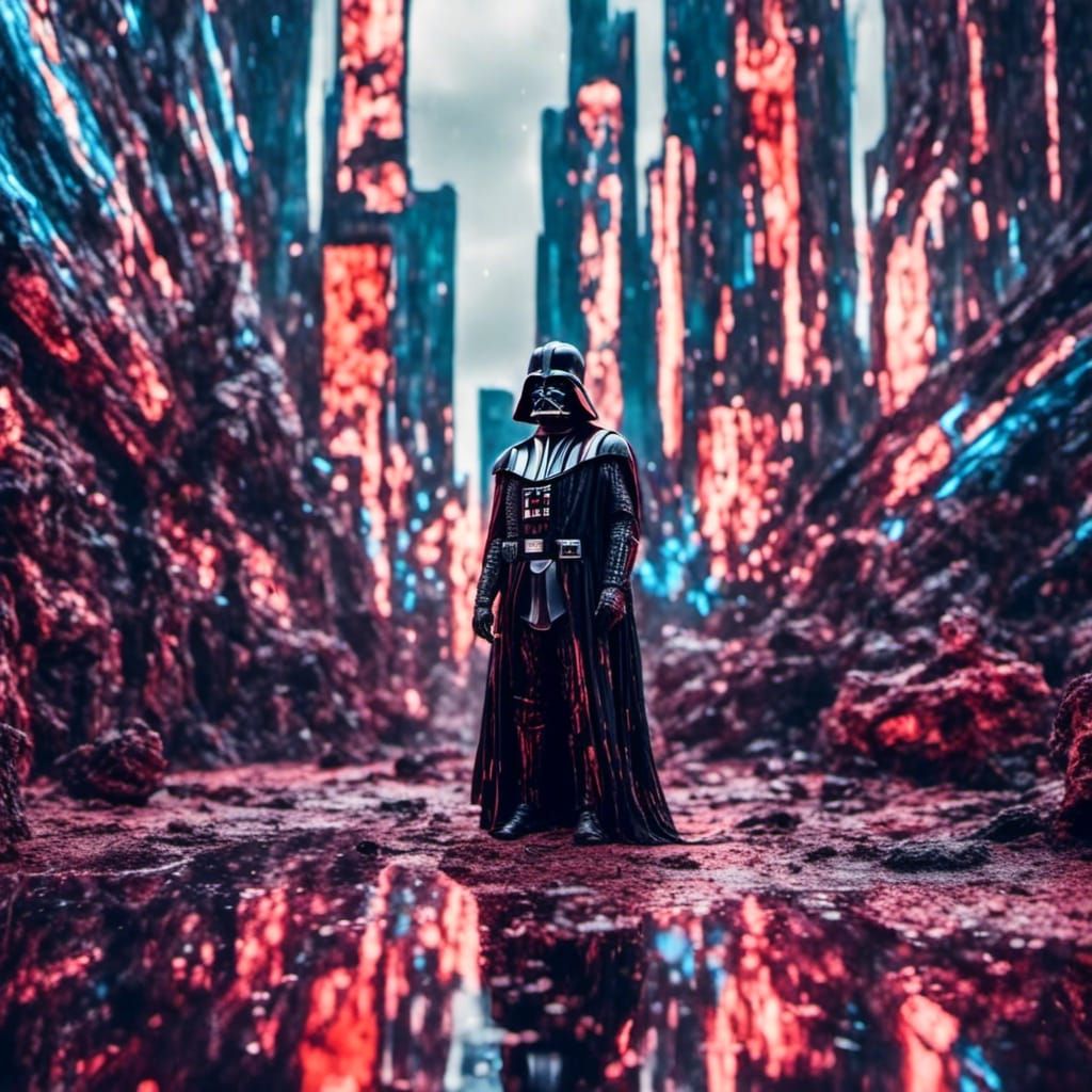 Glitched Darth Vader Photo