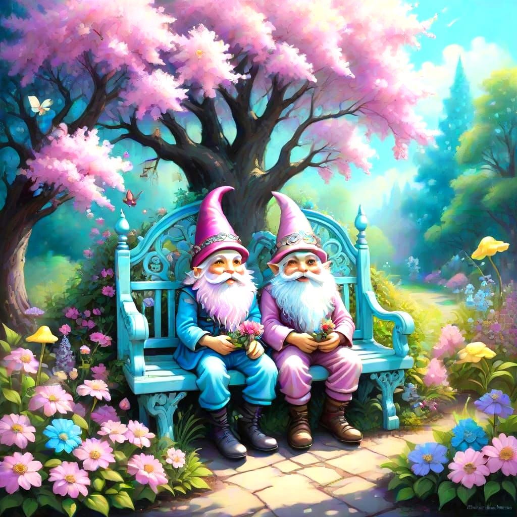 Surreal Pastel Garden of Whimsy and Delight