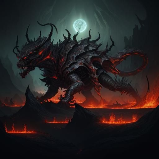 Spider-Snake Hybrid Descends into Hellish Abyss