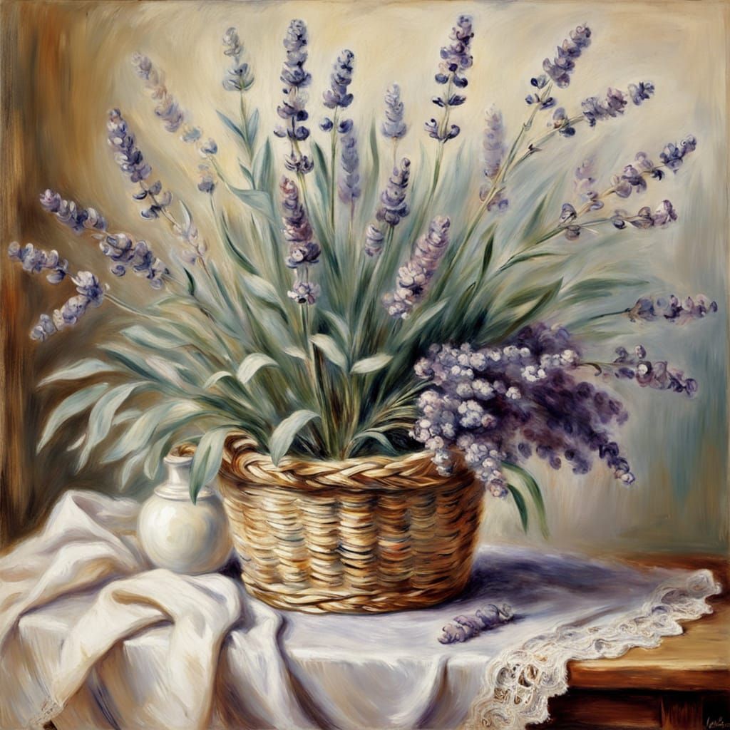 Impressionist Floral Still Life in Pastel Hues