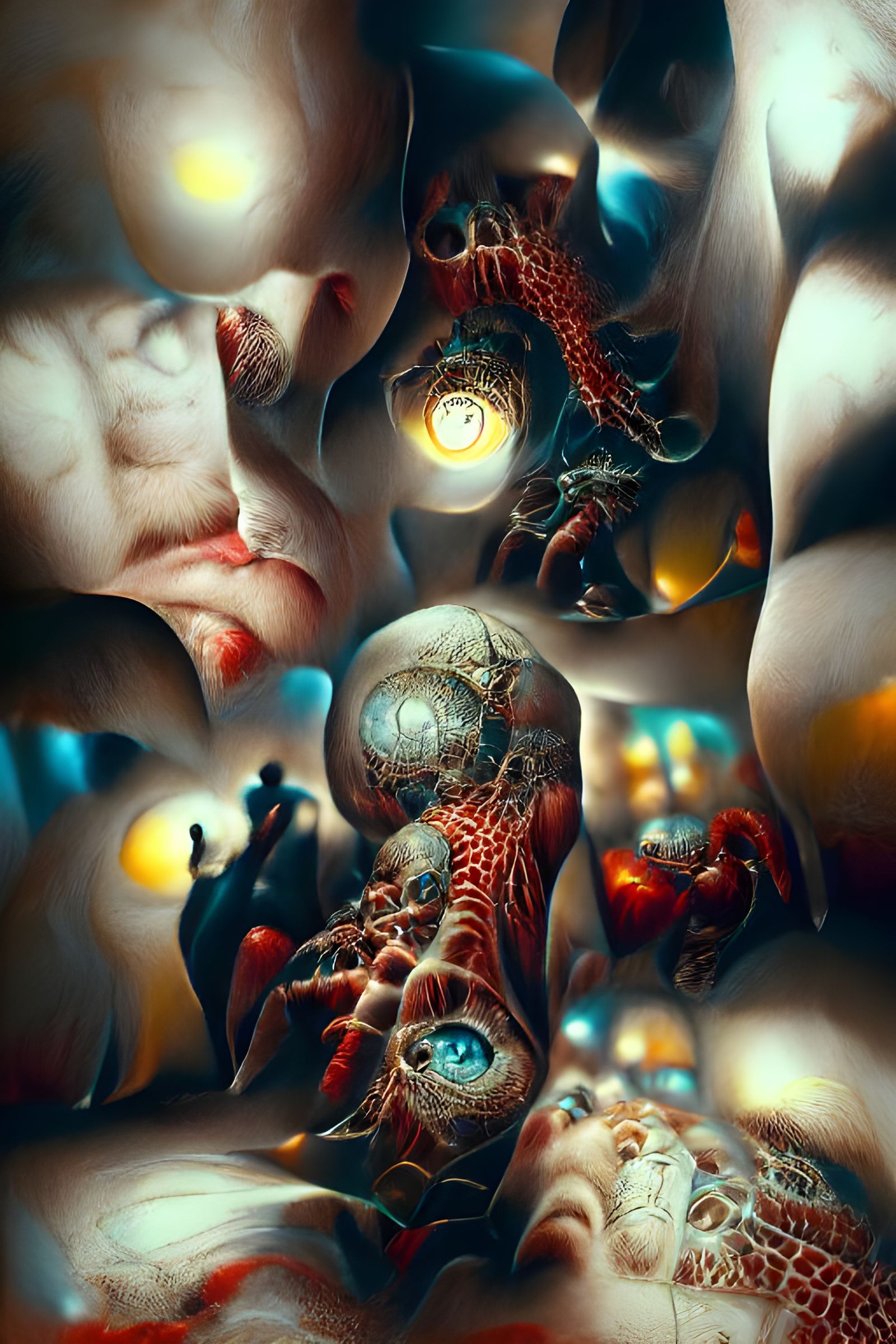 Chaotic Energy Release in a Haunting Digital Illustration