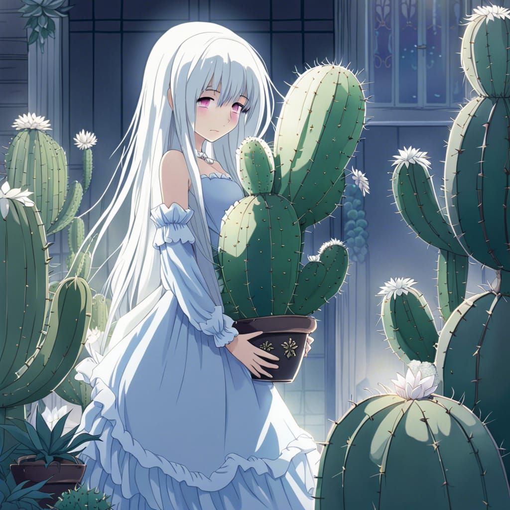 Ghostly Cactus Girl