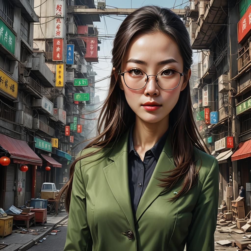 Hyperrealistic Portrait of a Chinese Engineer