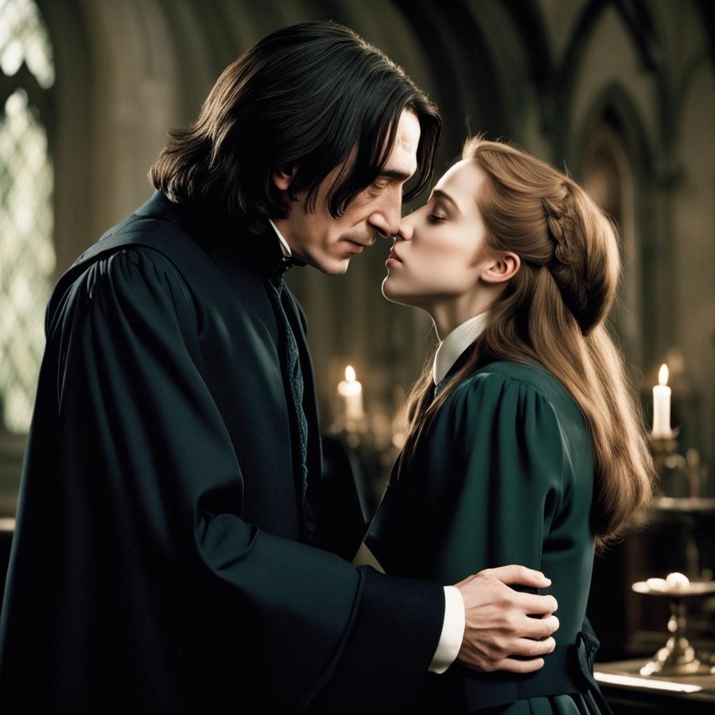 Snape and Hermione in Love: An AI Generated Image