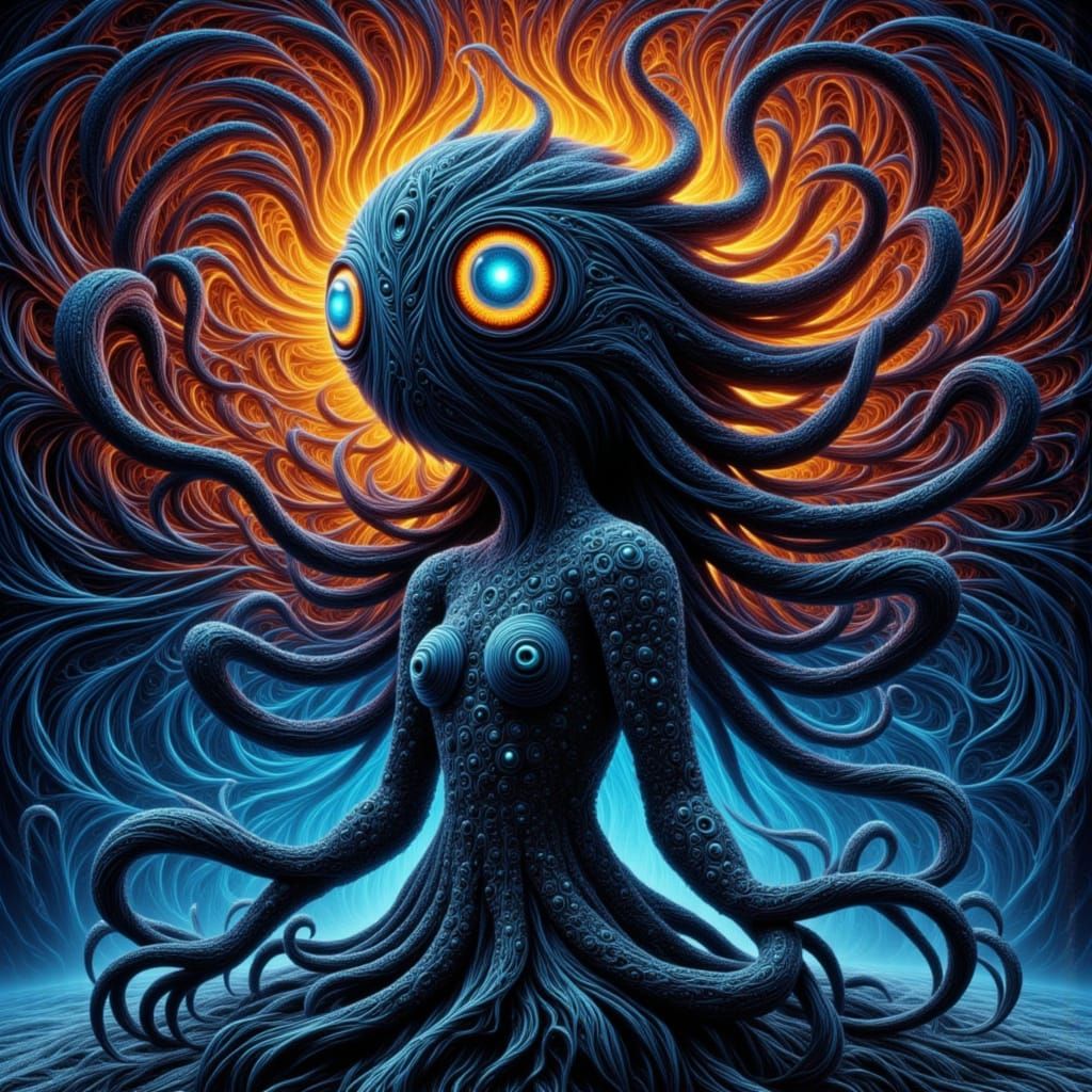 Ethereal Feline Dreamscapes in Cyberpunk Aesthetic