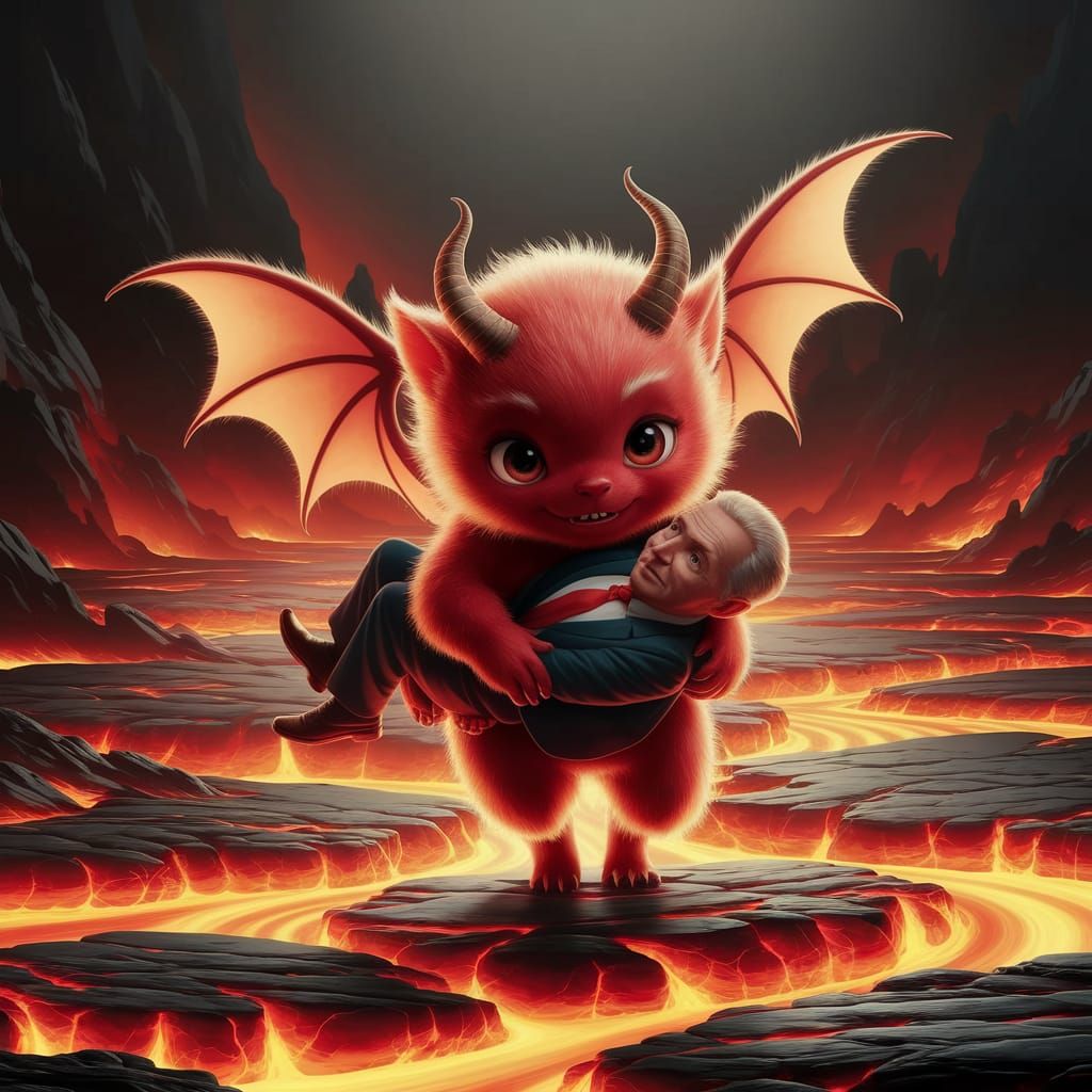 Cute Demon Transports Politician Through Hell: 35mm Film