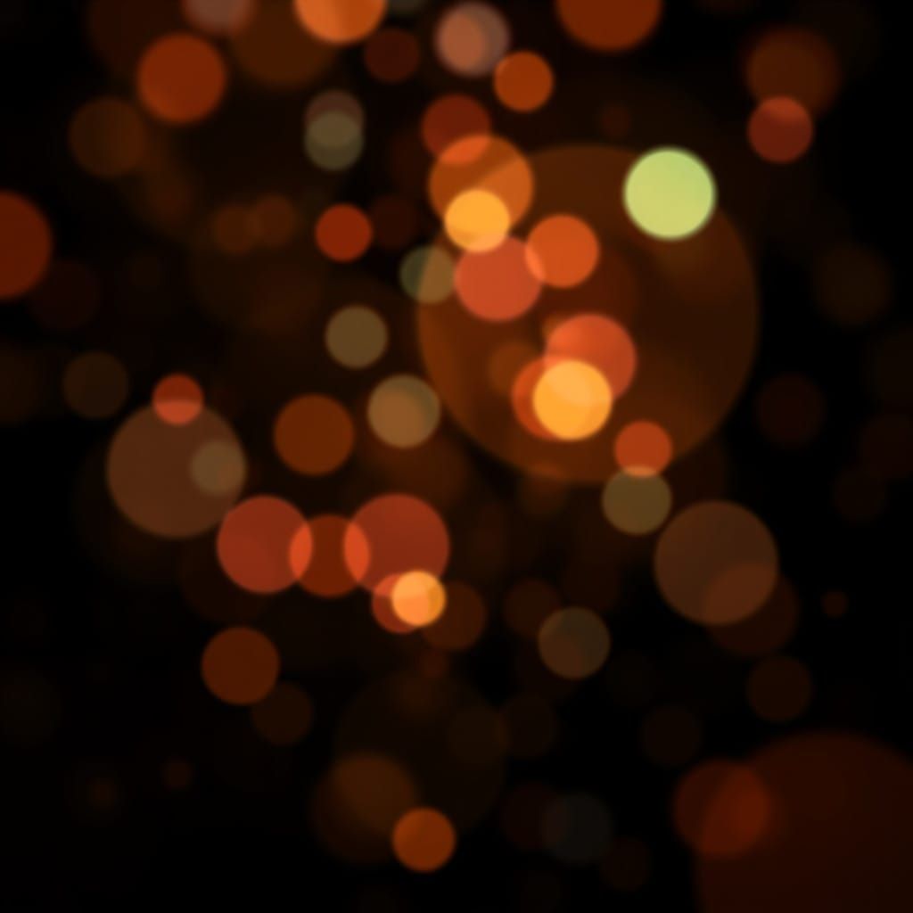 Vibrant Bokeh Circles Amidst Cosmic Silence