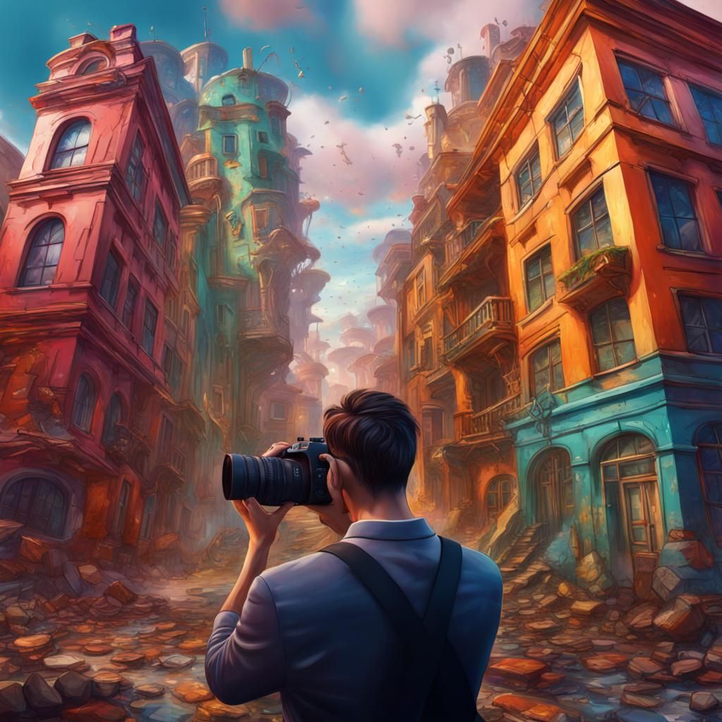 Surreal Cityscape Photography: Detailed Matte Painting