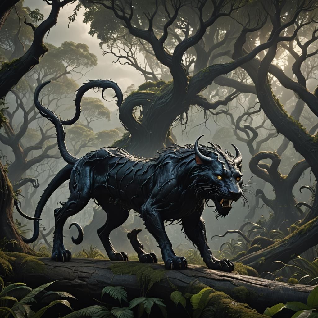 Epic Displacer Beast Digital Matte Painting