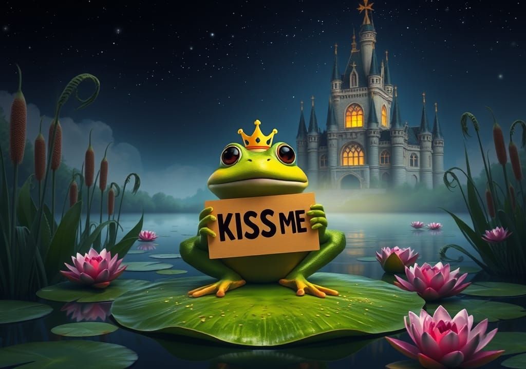 Pixar Frog Prince Seeks a Kiss in Fairy Tale