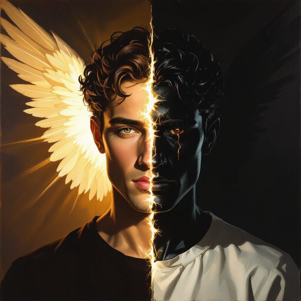 Angel and Demon Within: Duality of Human Nature