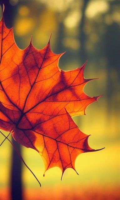 Photorealistic September Sunrise with Autumnal Colors