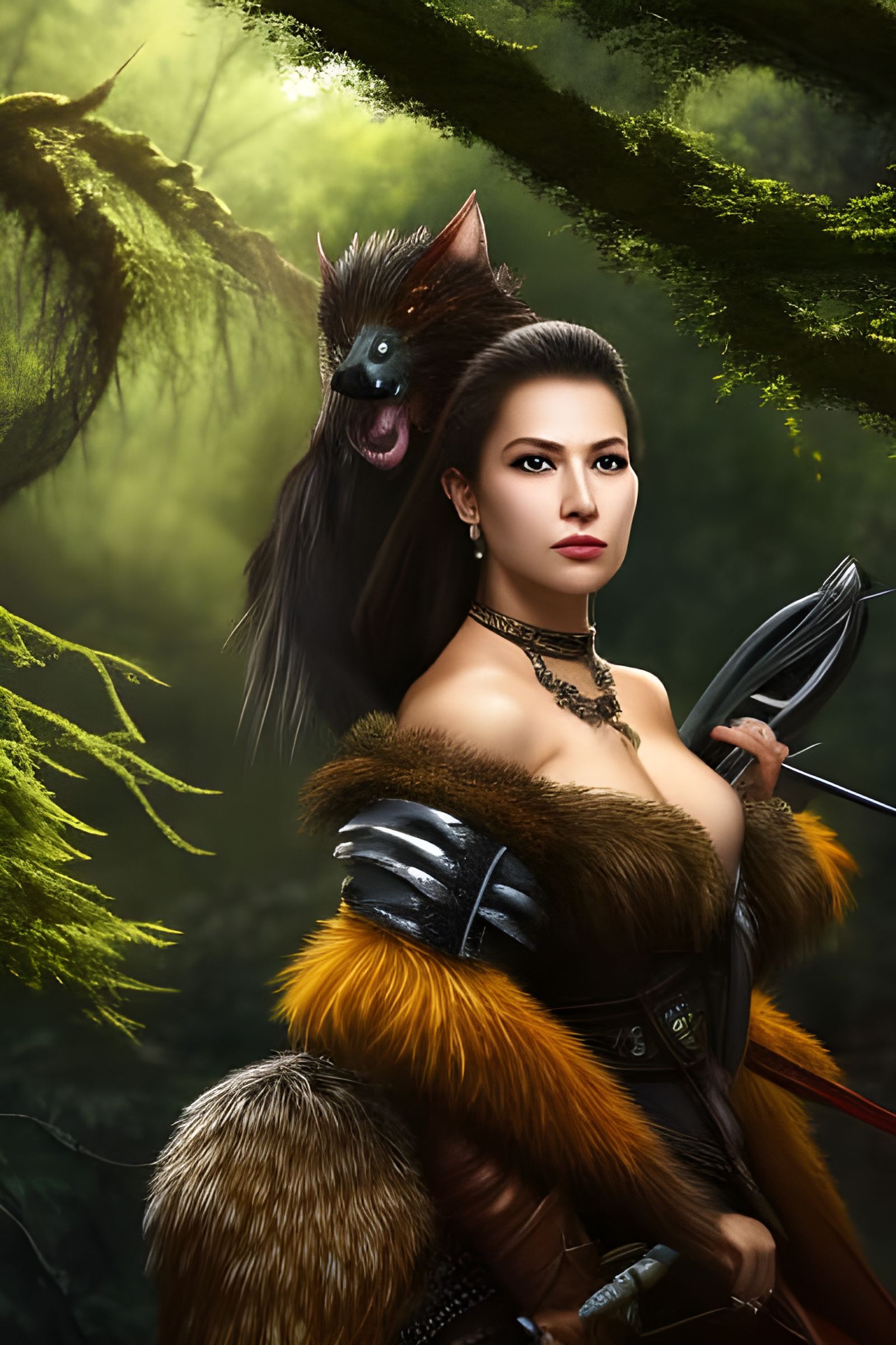 Detailed Oil Painting of a Kobold Scavenger