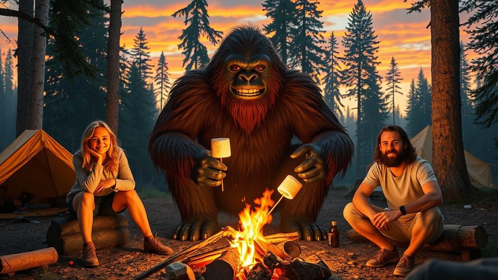 camping with Bigfoot