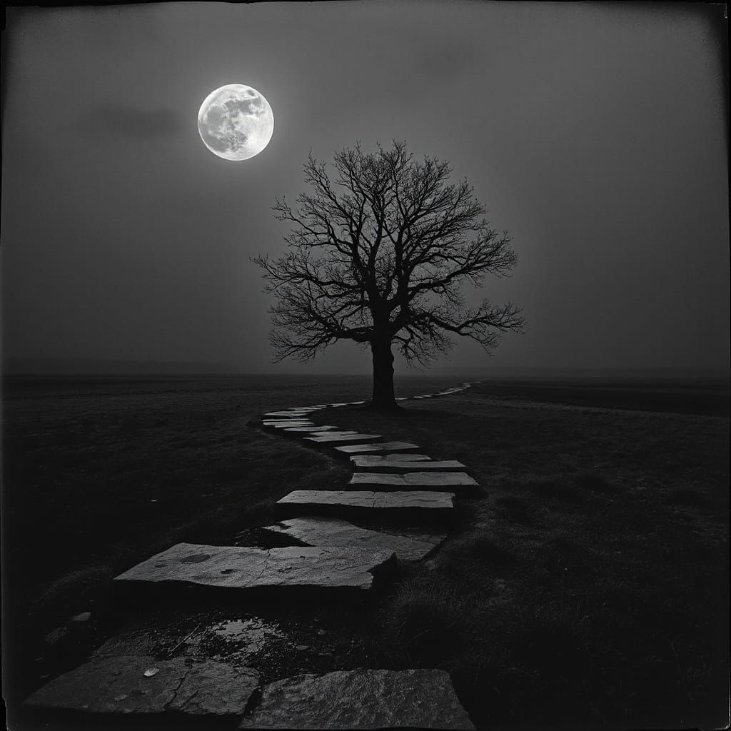 Dark Surreal Crossroads of Time: An Artistic Vision