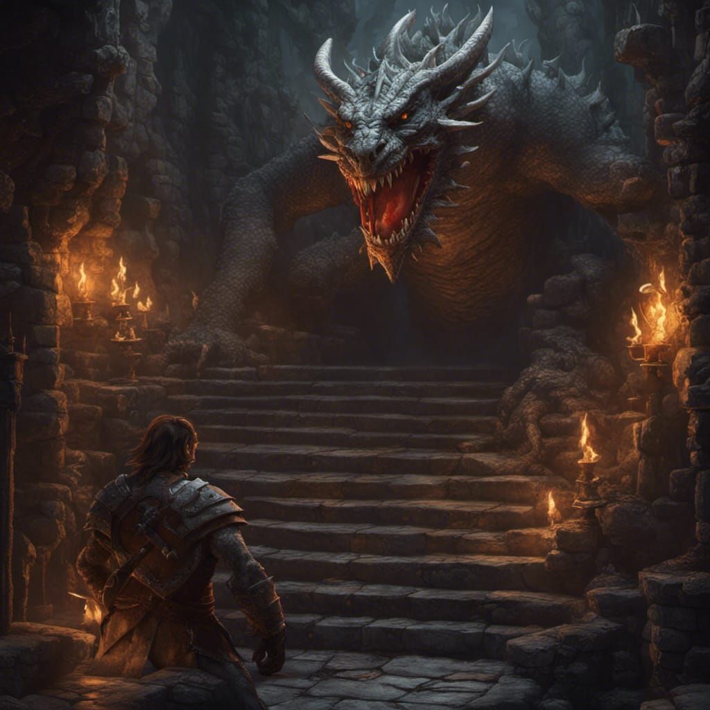 Dungeons and Dragons in Dark Fantasy Art