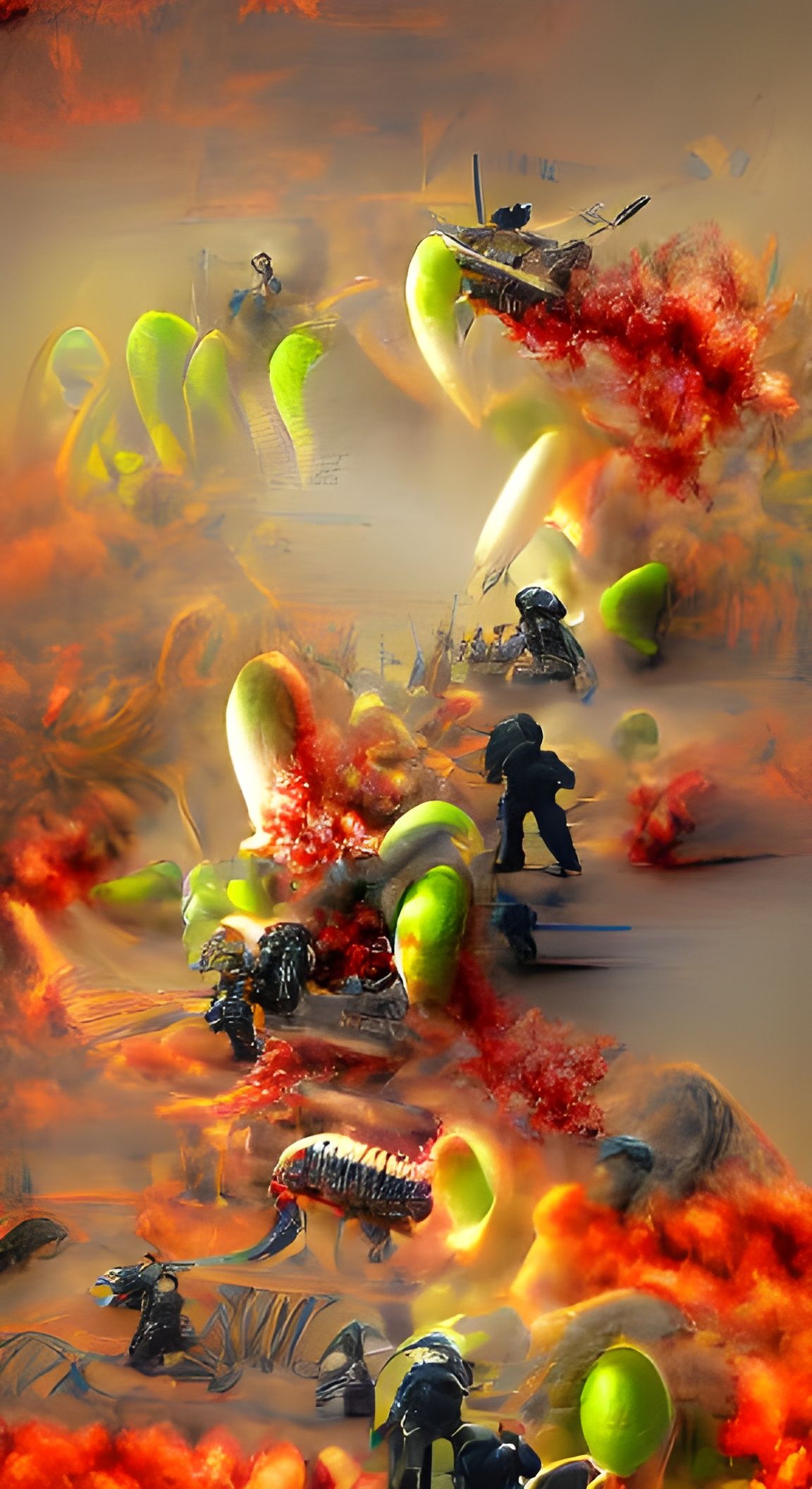 Mutant Zombie Astronauts Versus Xenomorphs in Spaceship Batt...