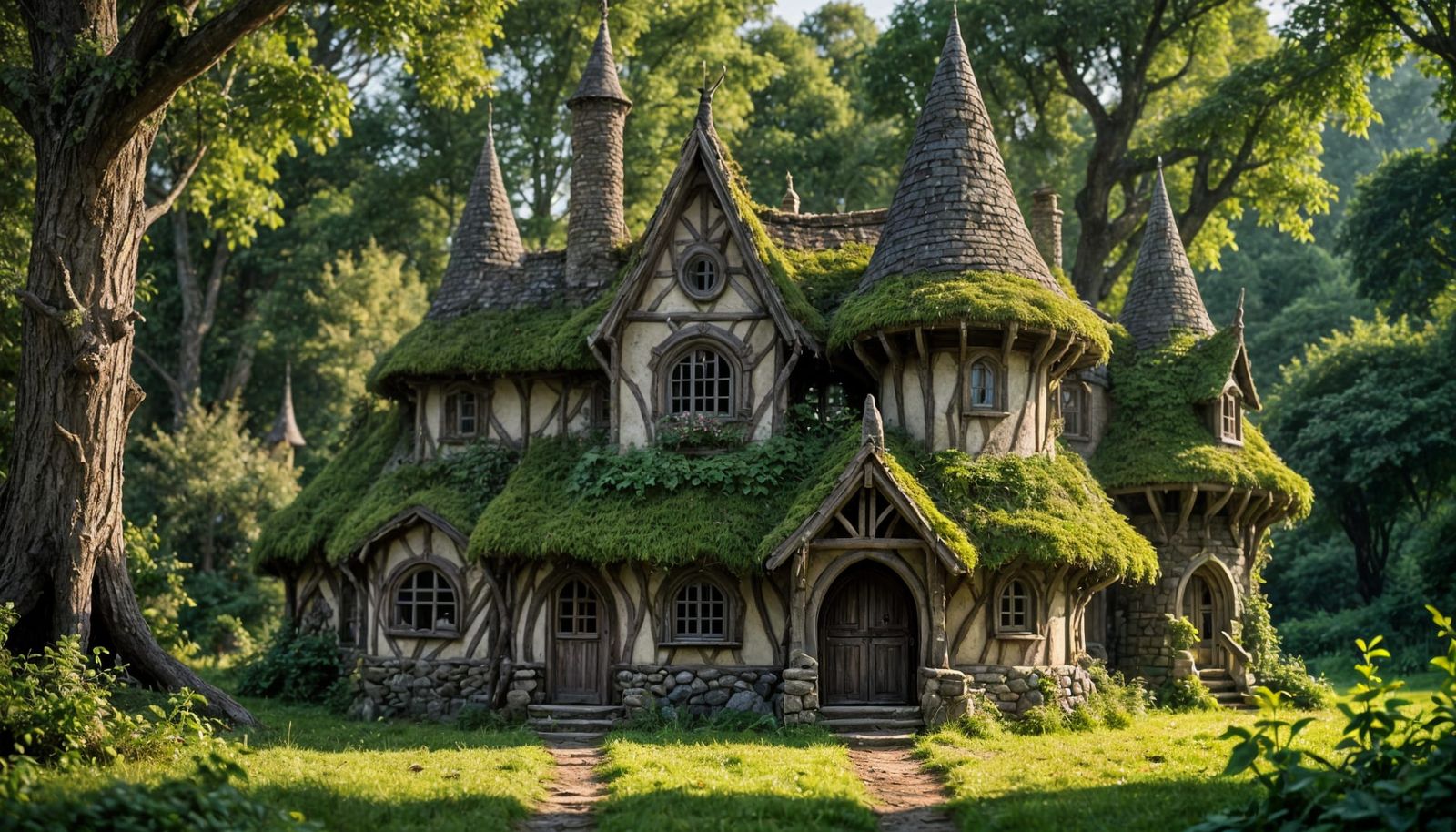 Enchanted Elven Cottage Amidst the Forest