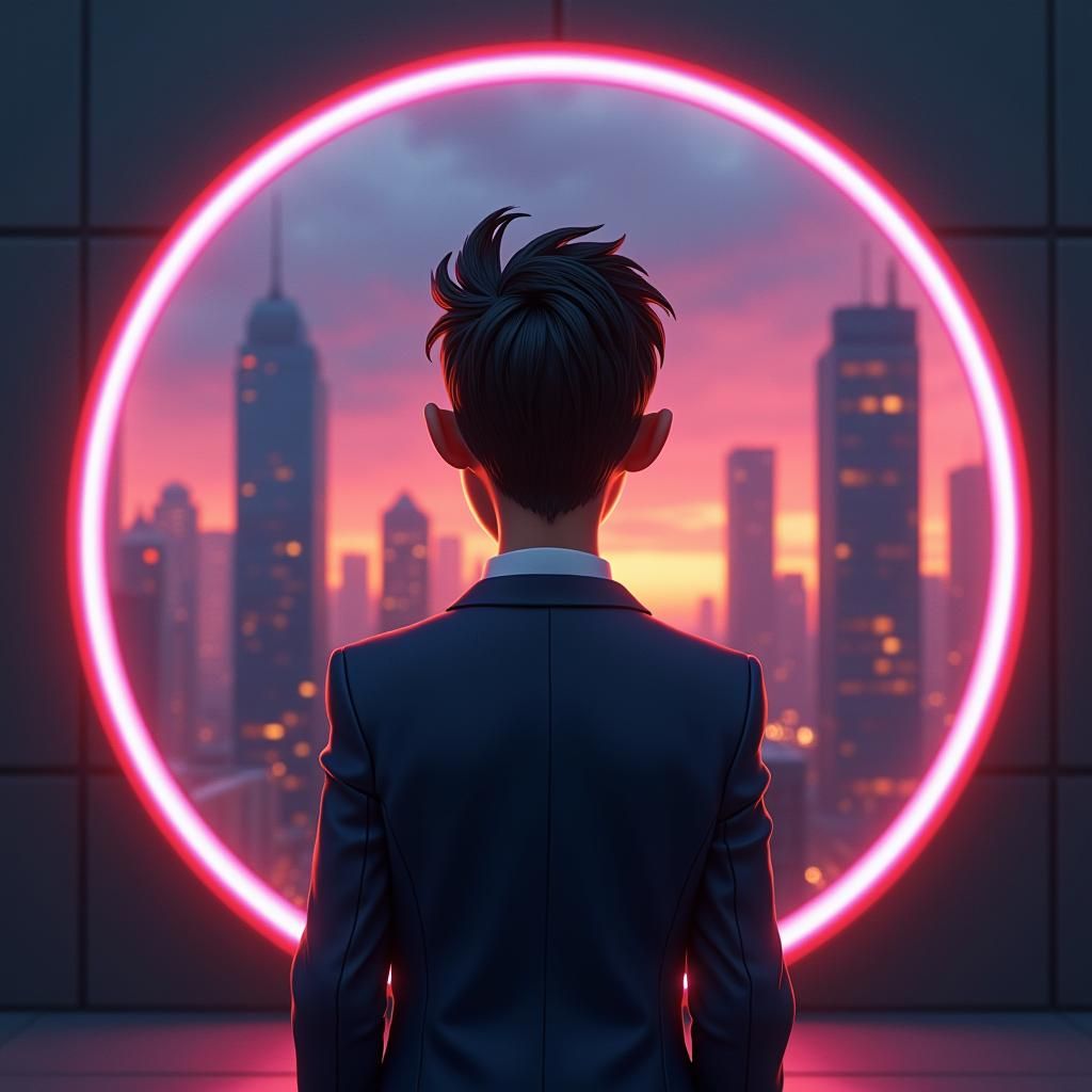 Arjun and the Mirror Game: Cinematic Cartoon Style