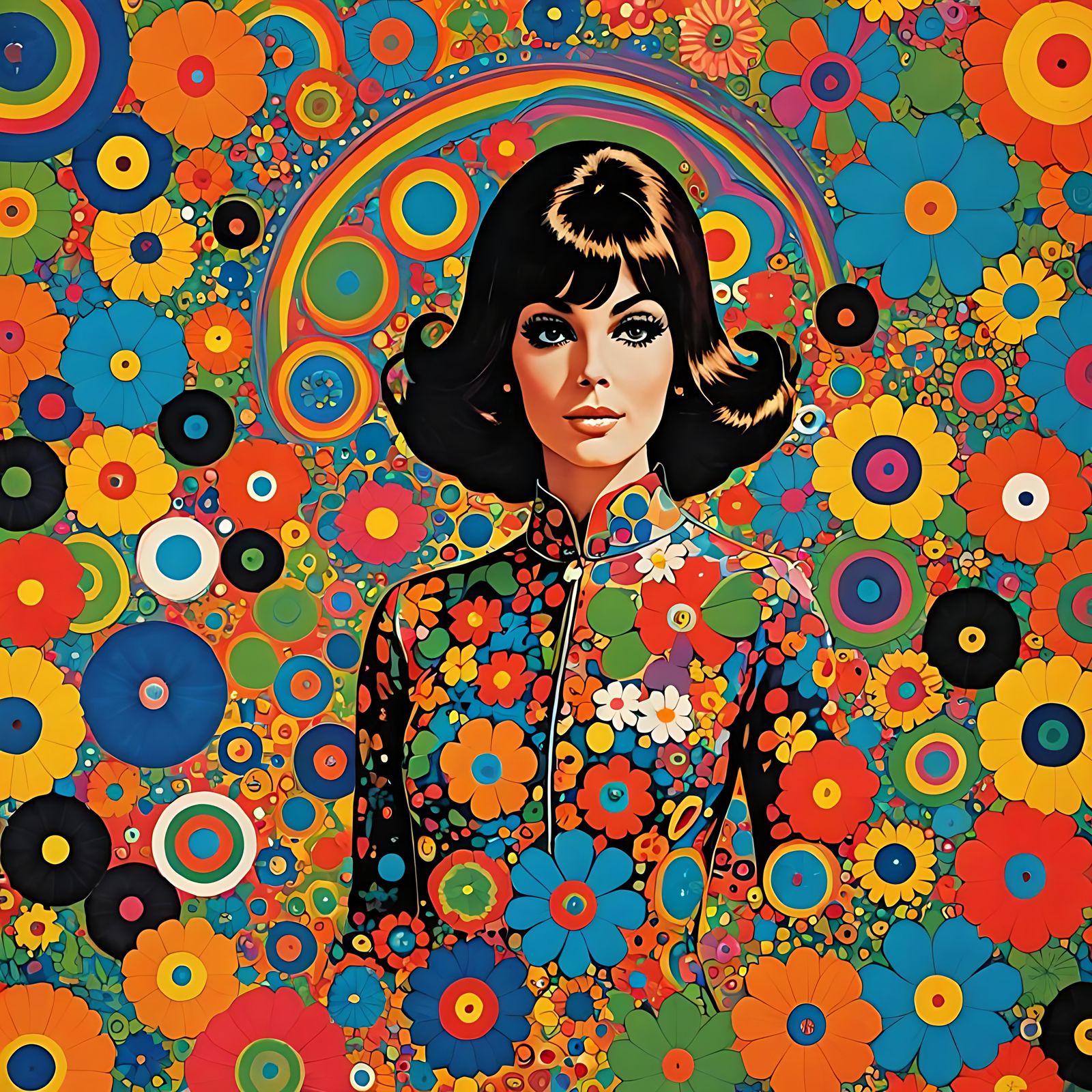 Groovy 60s Art Style.
