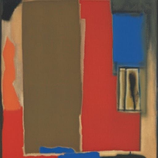 Abstract Home in Style of Rothko and Rublev