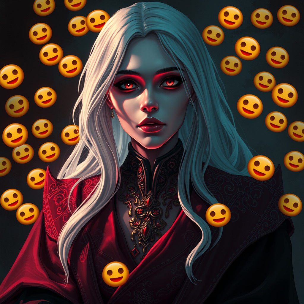 Ethereal Portrait in Dark Fantasy Style