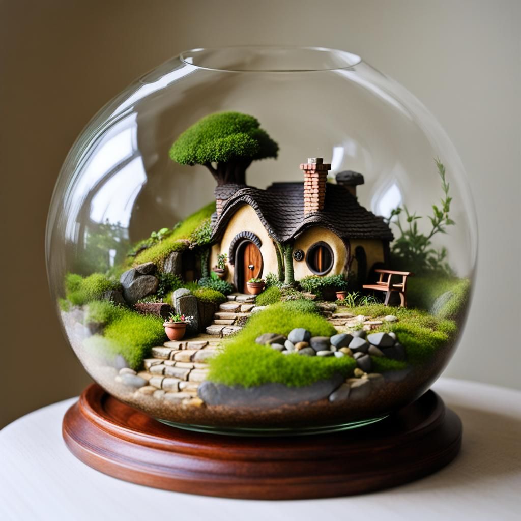 Bag End Terrarium: Hobbiton in a Glass Vase