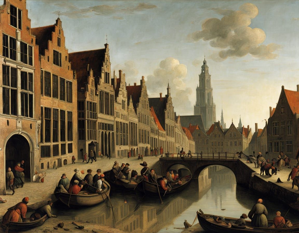 Flemish Town in the Medievals