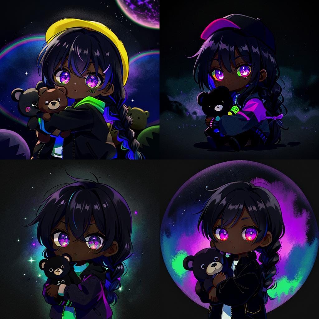 Chibi Baby in Glow-in-the-Dark Jacket