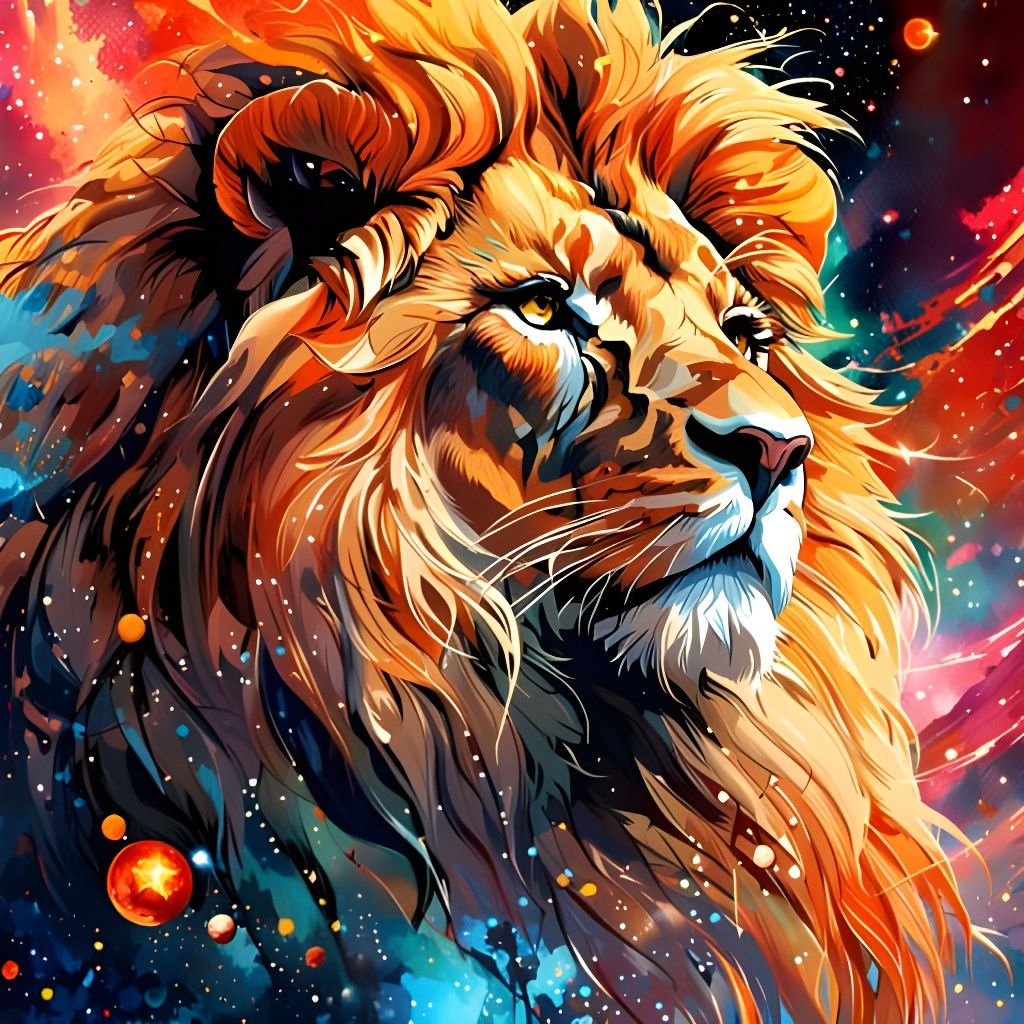 AI Generated Image of the Zodiac Sign Leo