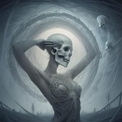 Inside my skull, a symphony plays,
A million strings in a sunlit maze.
Thoughts pirouette, defying all form,
Caught in a...