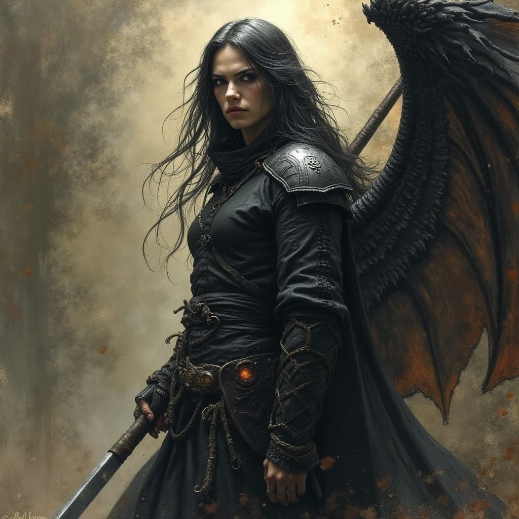 Dark Fantasy Art in Grimdark Style
