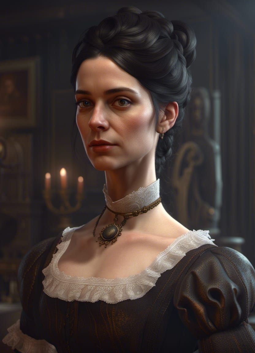 19th Century Woman Portrait in Cinematic 3D