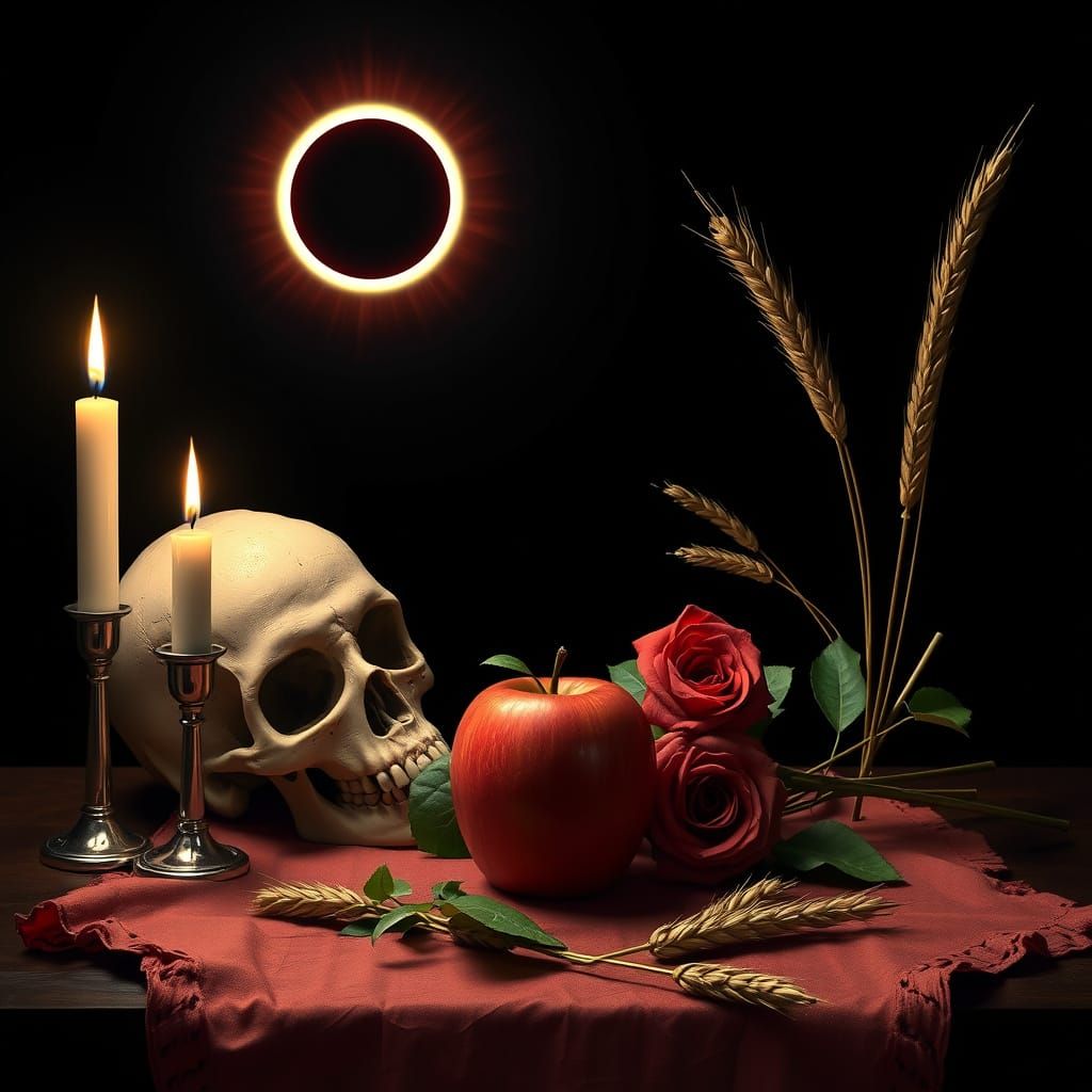 Still life of symbolism