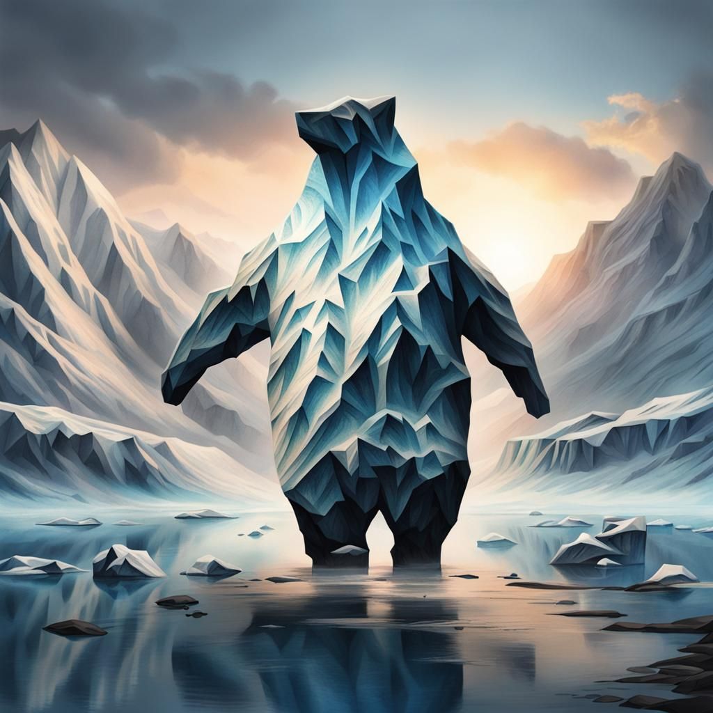 Icy Mountain Tattoo Design
